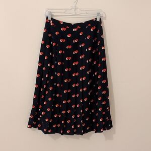 Boden Polka Dot Pleated Skirt - Size 4